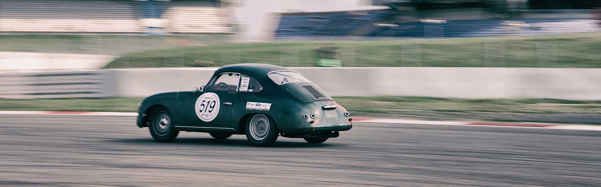 Car on race track
