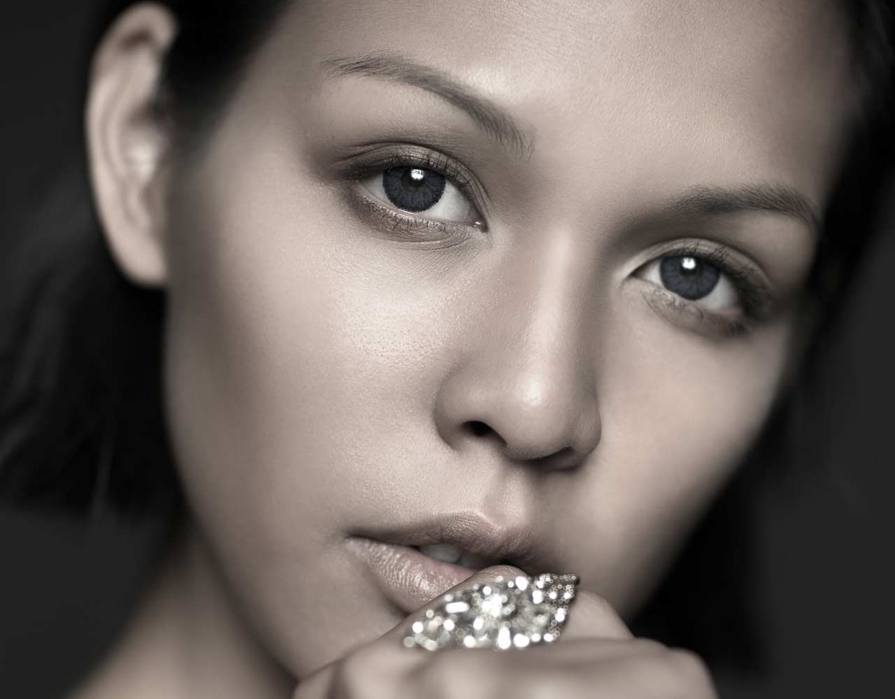 Open aperture portrait photography